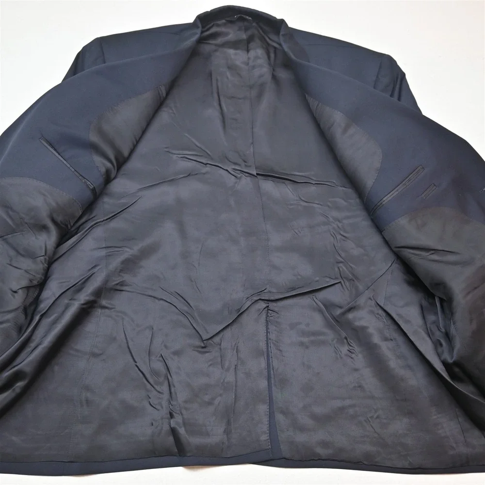 Jos A Bank 50S 44x29 Navy Blue 100% Wool Gordon Mens Jacket Pants Suit